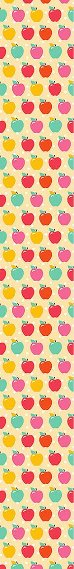 patterned-wallpaper-apples-on-polkadot