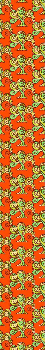 patterned-wallpaper-snail-forest-at-sunset