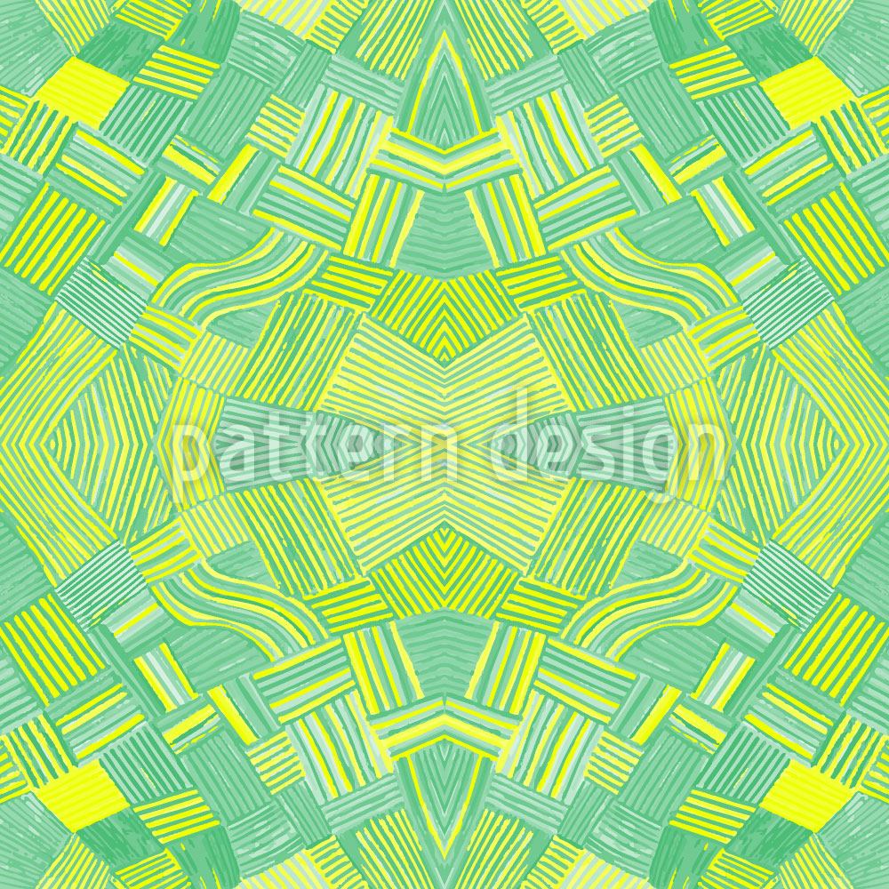 patterned-wallpaper-filigree-network-lemon