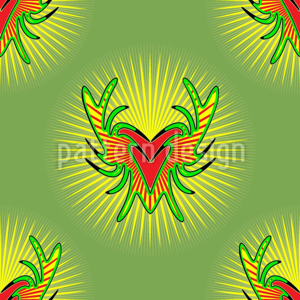 patterned-wallpaper-bunte-jagd