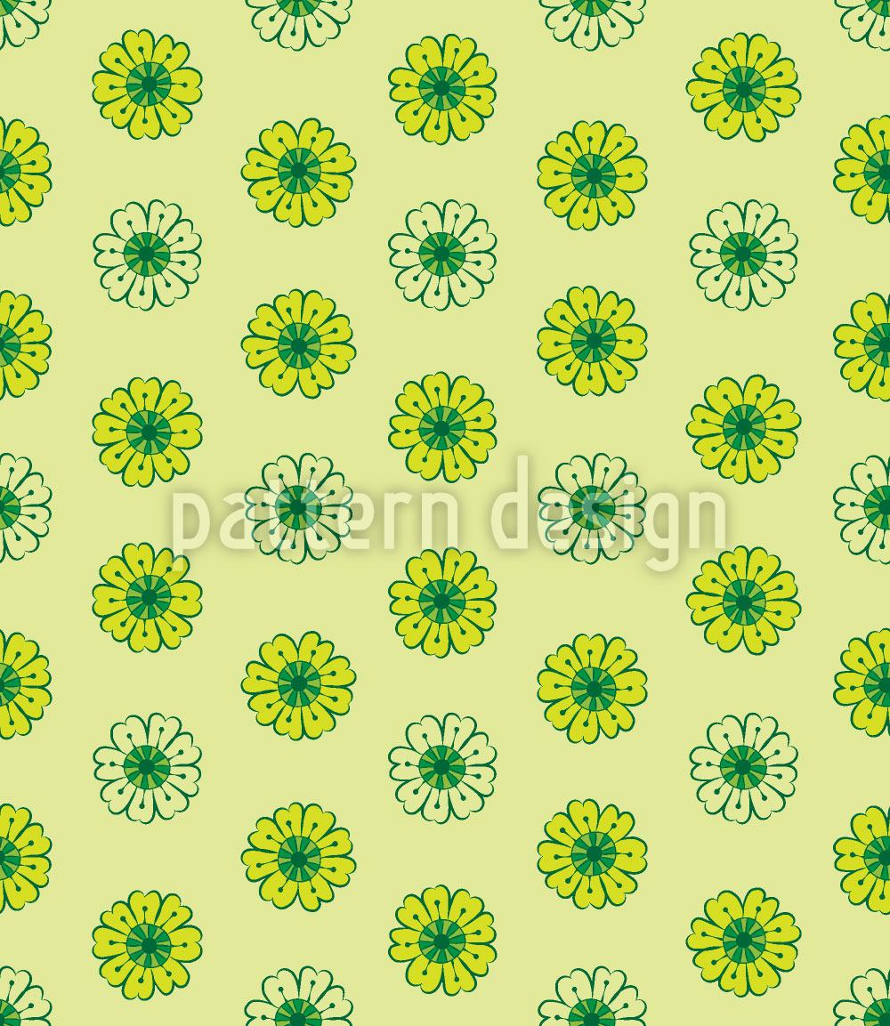 patterned-wallpaper-lime-flowers