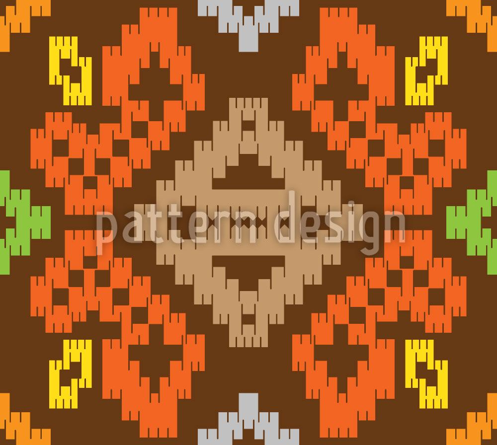 patterned-wallpaper-oriental-ikat