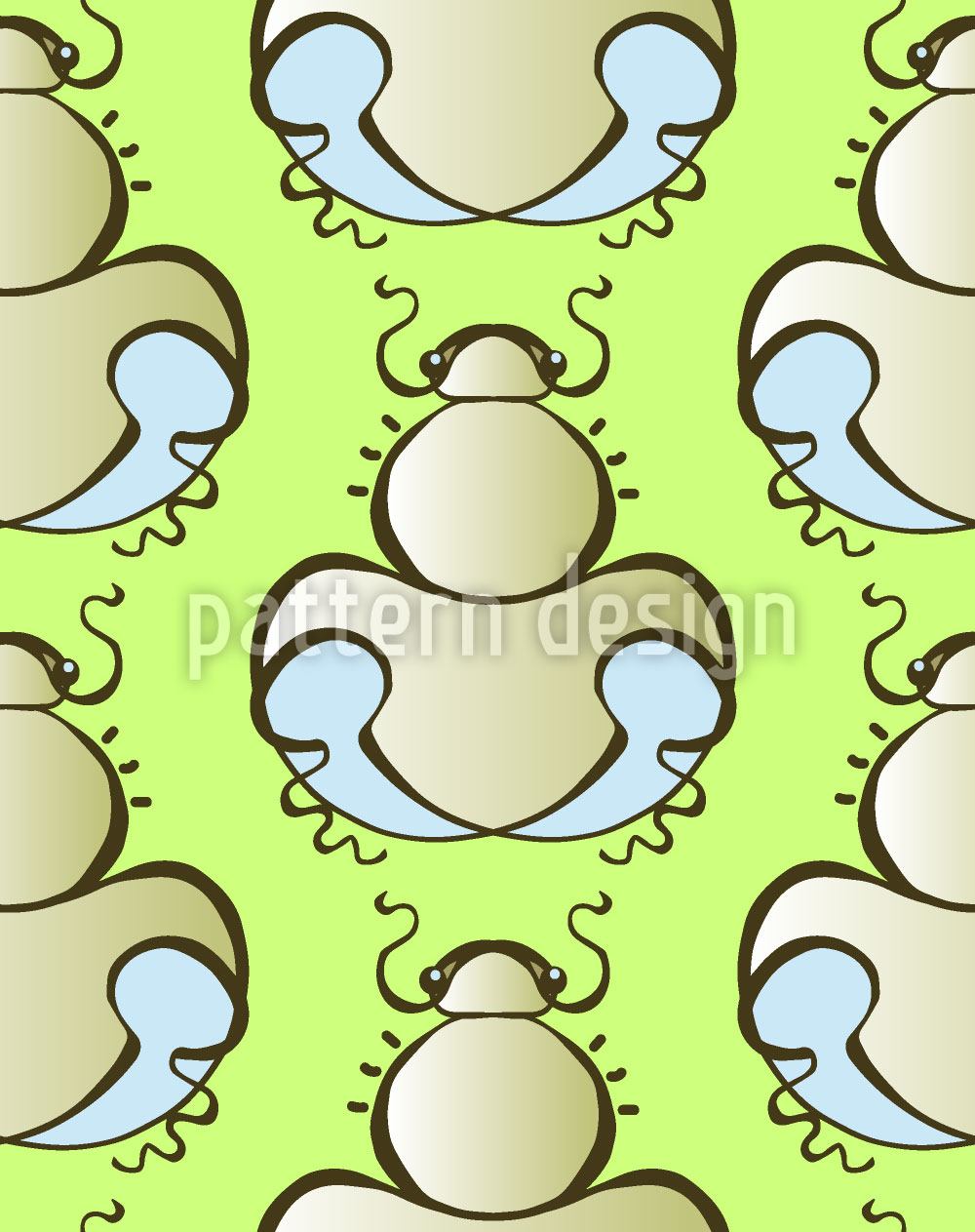 patterned-wallpaper-spring-bugs