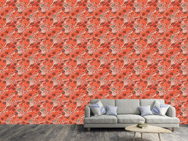 patterned-wallpaper-apricot-flora