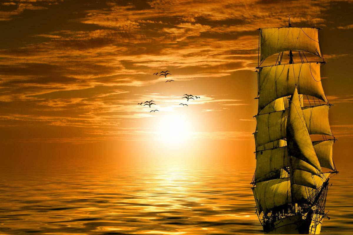 photo-wallpaper-sailing-ship-in-the-sunset