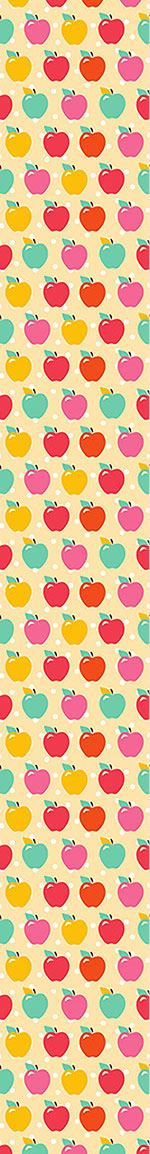 patterned-wallpaper-apples-on-polkadot