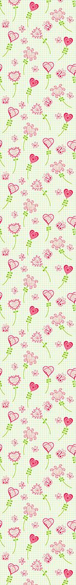 patterned-wallpaper-heart-flowers-in-the-mathematics-book