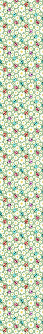 patterned-wallpaper-ladybugs-love-flowers