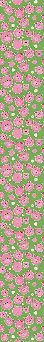 patterned-wallpaper-family-pig-is-very-lucky