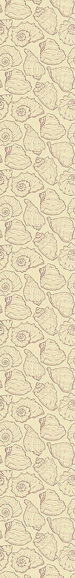 patterned-wallpaper-shellfish-yellow