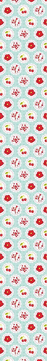 patterned-wallpaper-grannys-cherry-garden-blue