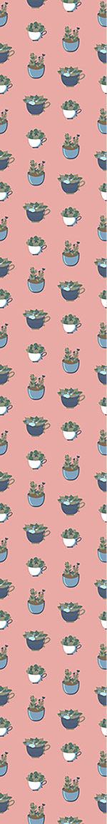 patterned-wallpaper-potted-succulents