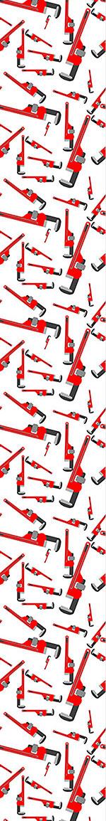 patterned-wallpaper-pipe-wrenches