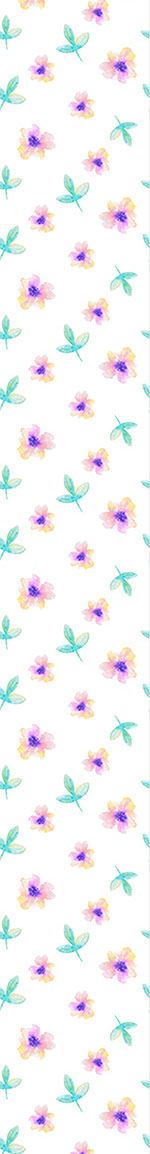 patterned-wallpaper-delicate-watercolor-flowers