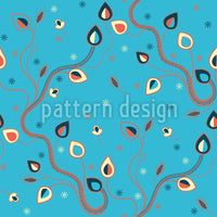 patterned-wallpaper-ethno-branches-blue