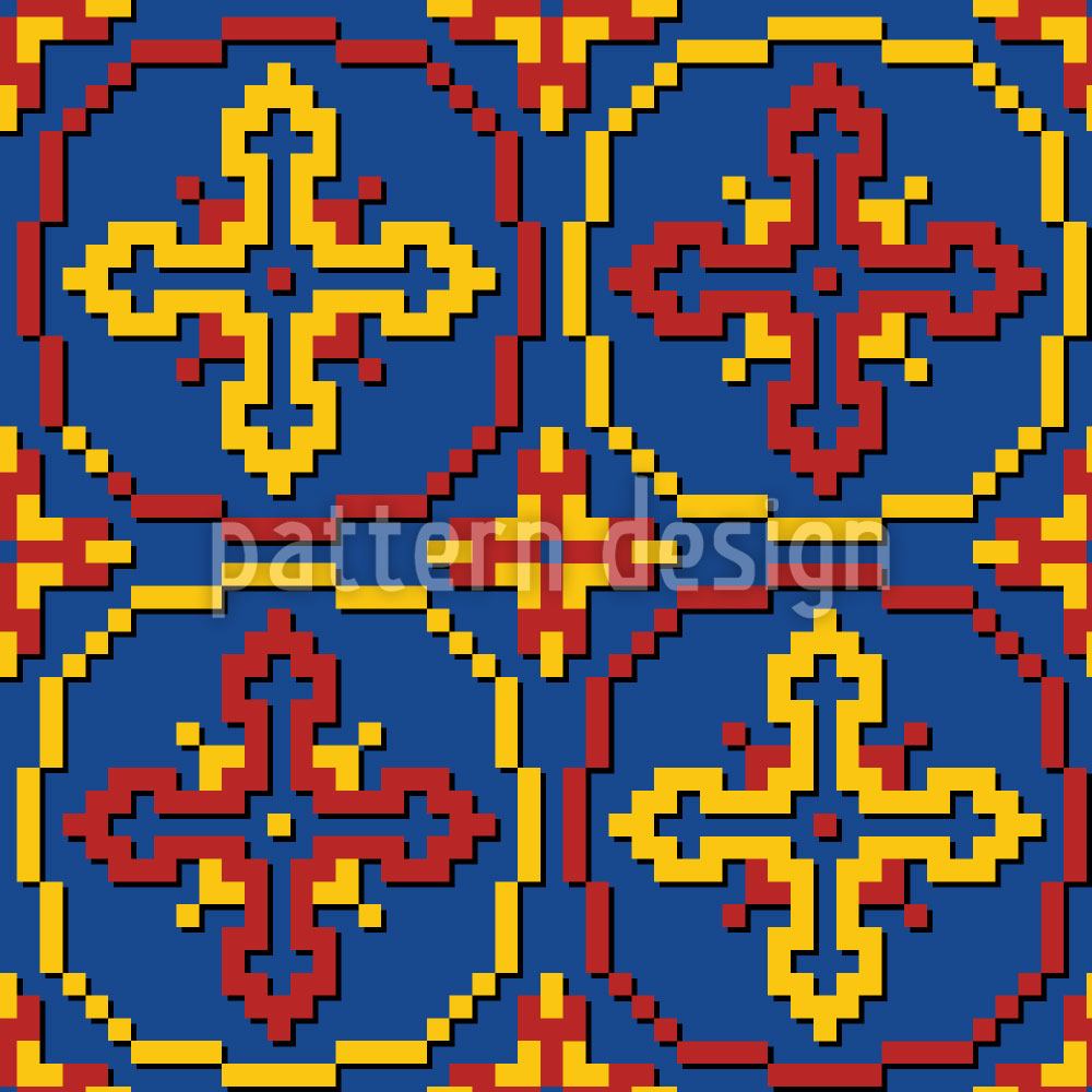 patterned-wallpaper-pixel-crosses