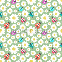 patterned-wallpaper-ladybugs-love-flowers