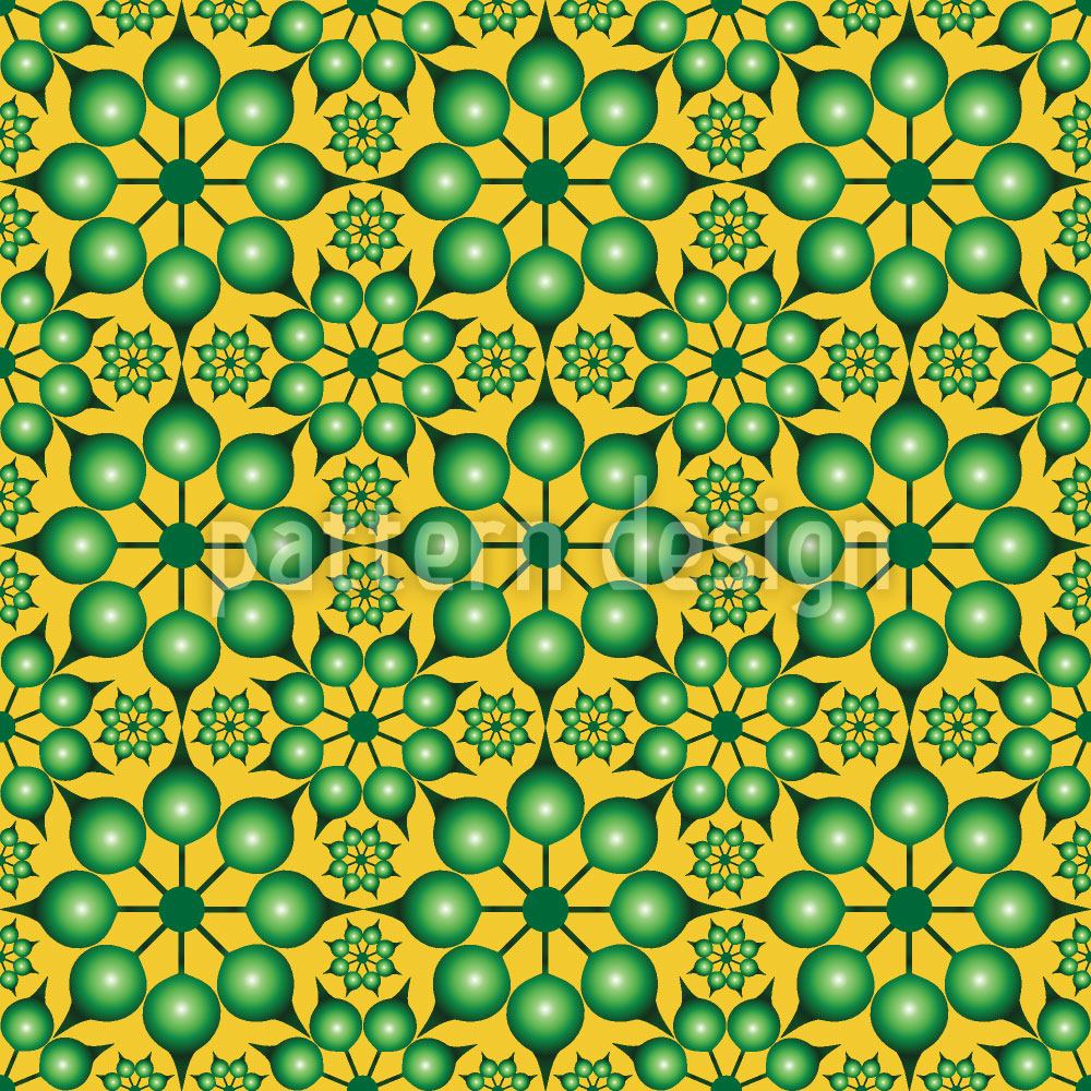 patterned-wallpaper-dimensioned-flowers