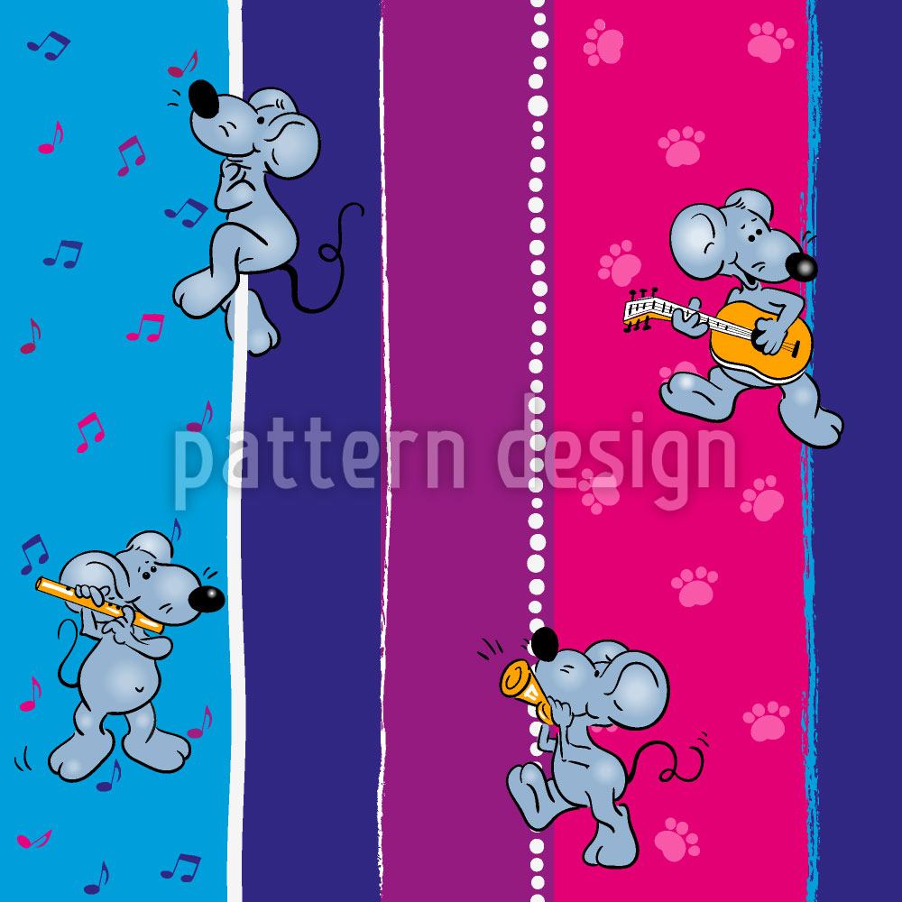 patterned-wallpaper-musical-mice