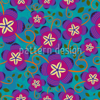 patterned-wallpaper-funky-flowers