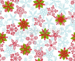 patterned-wallpaper-christmas-crystals-ice-blue