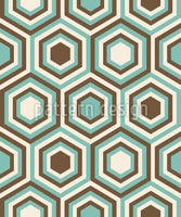 patterned-wallpaper-retro-honeycombs