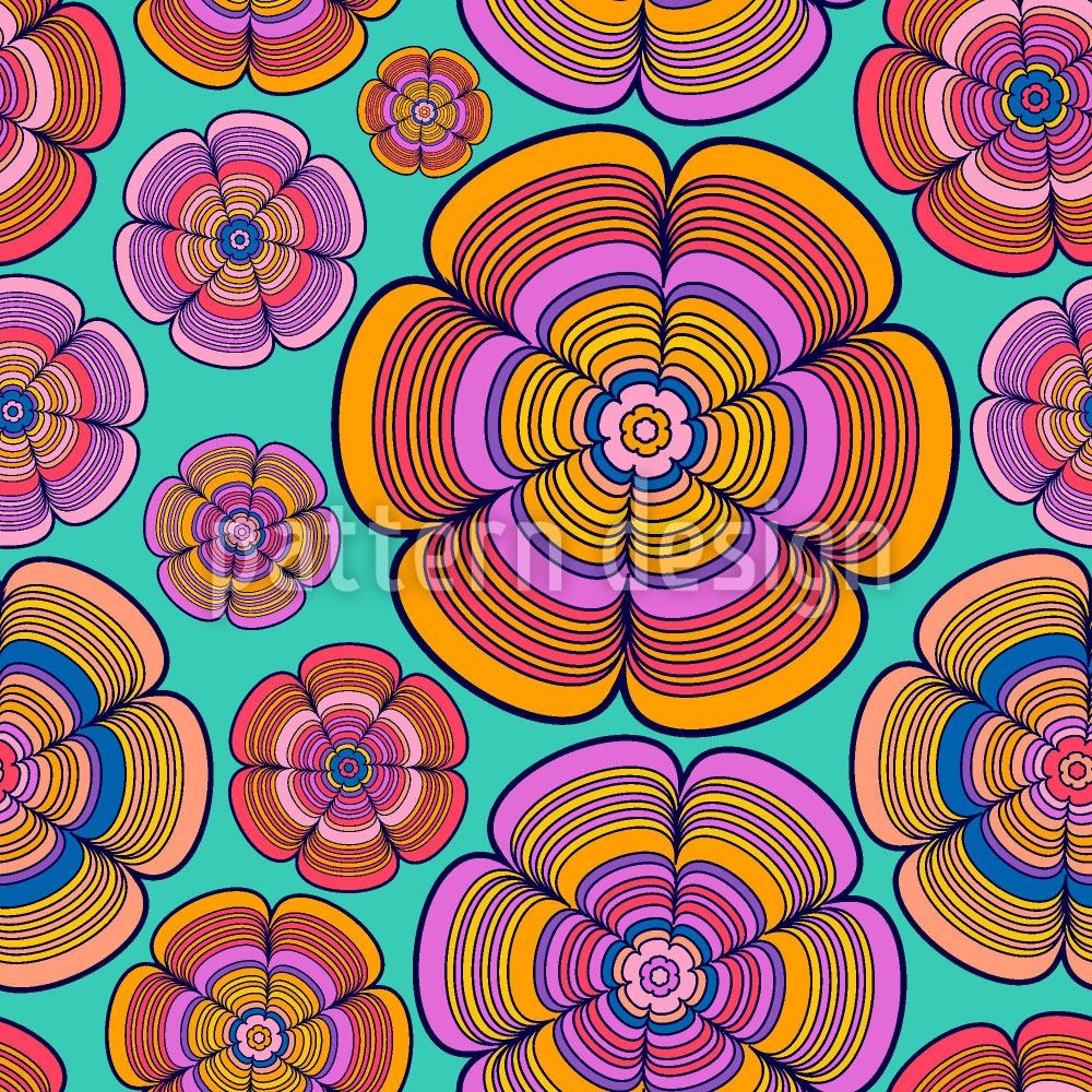 patterned-wallpaper-funky-flower-power