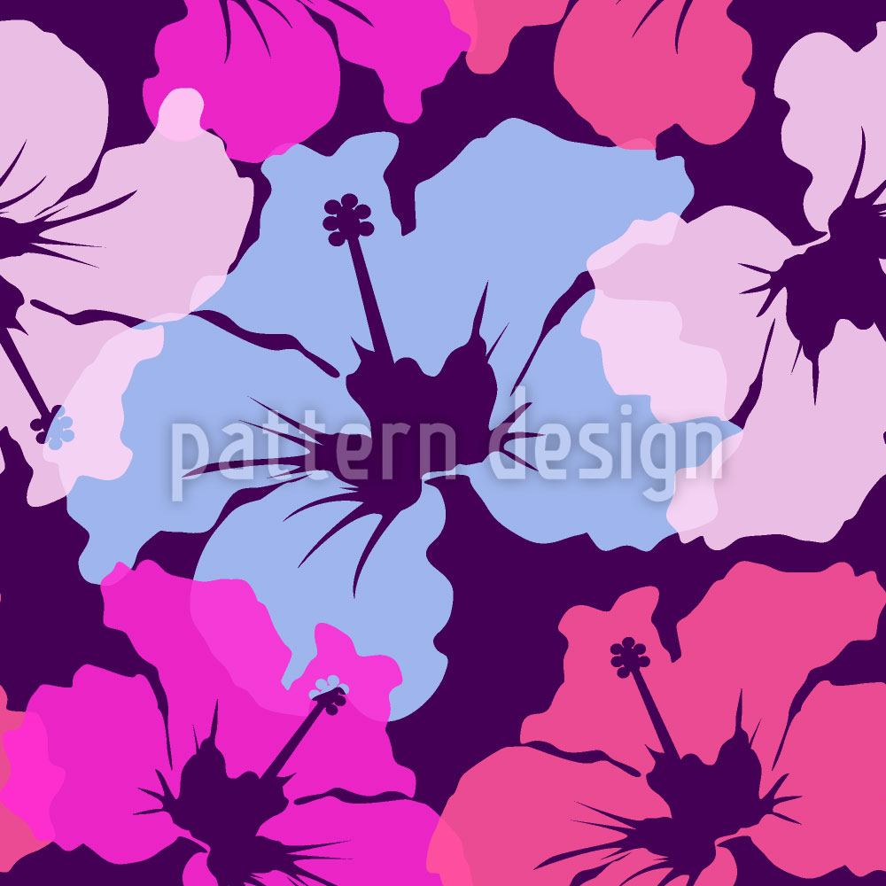 patterned-wallpaper-hibiscus-awakening