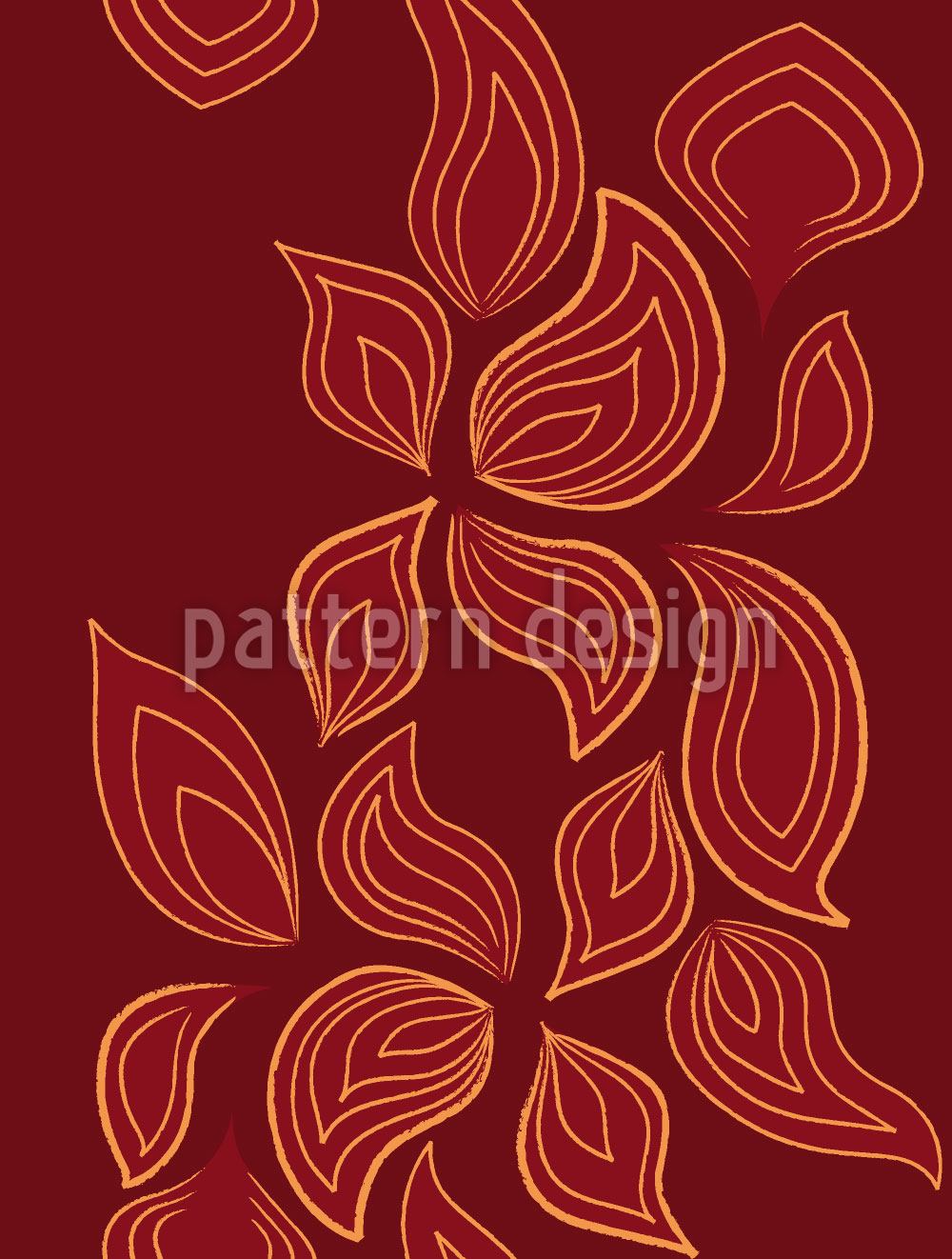 patterned-wallpaper-fire-leaves