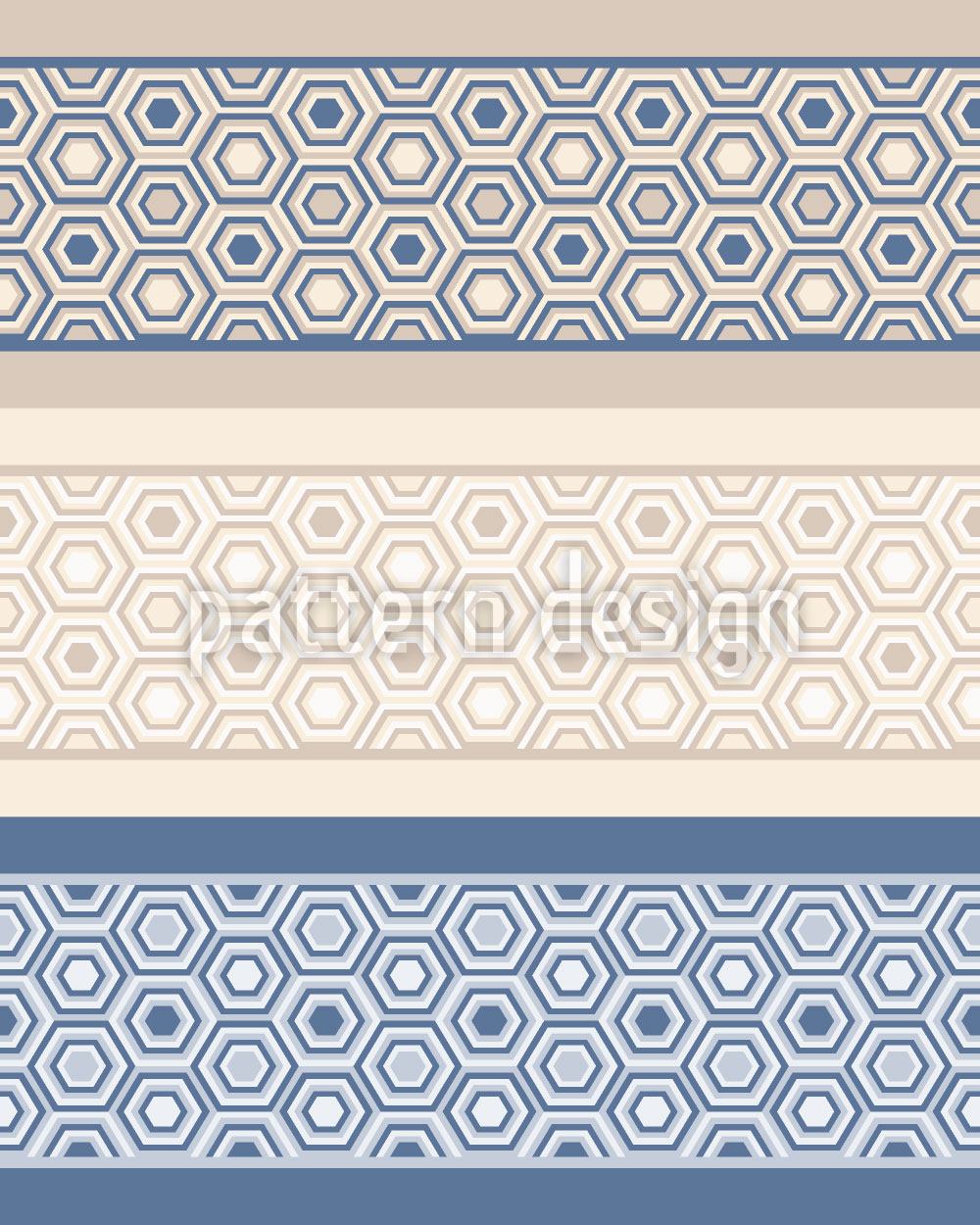 patterned-wallpaper-hexagon-borders