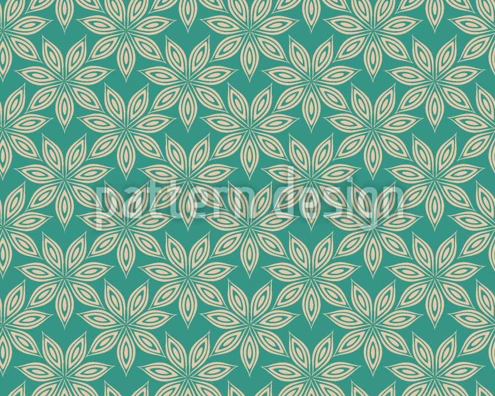 patterned-wallpaper-anise-flowers-in-the-water