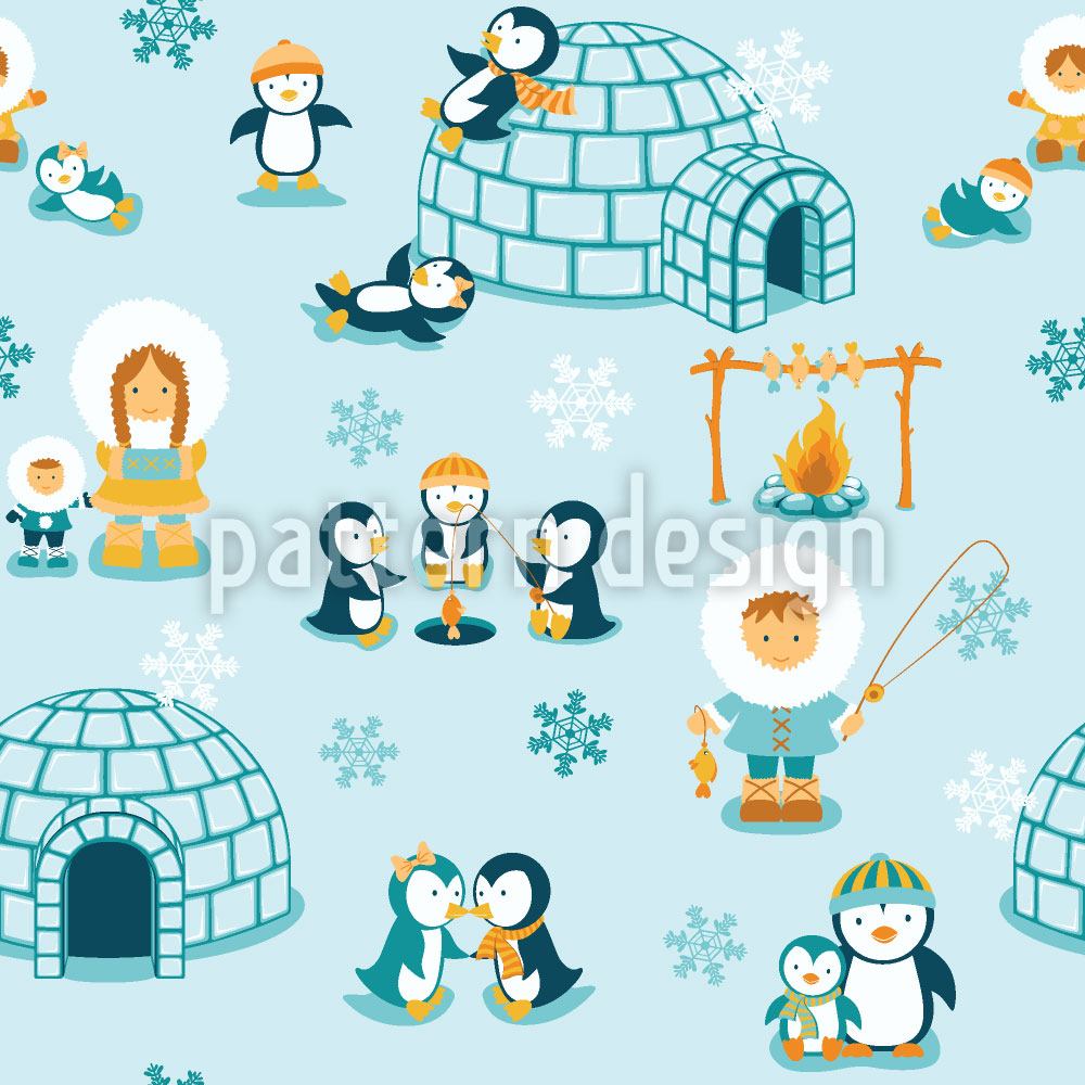 patterned-wallpaper-snowland-family