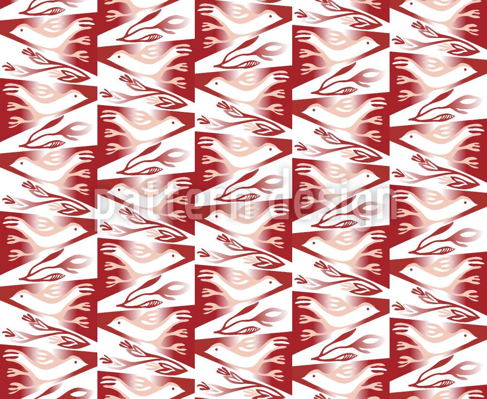 patterned-wallpaper-twilight-flight-red