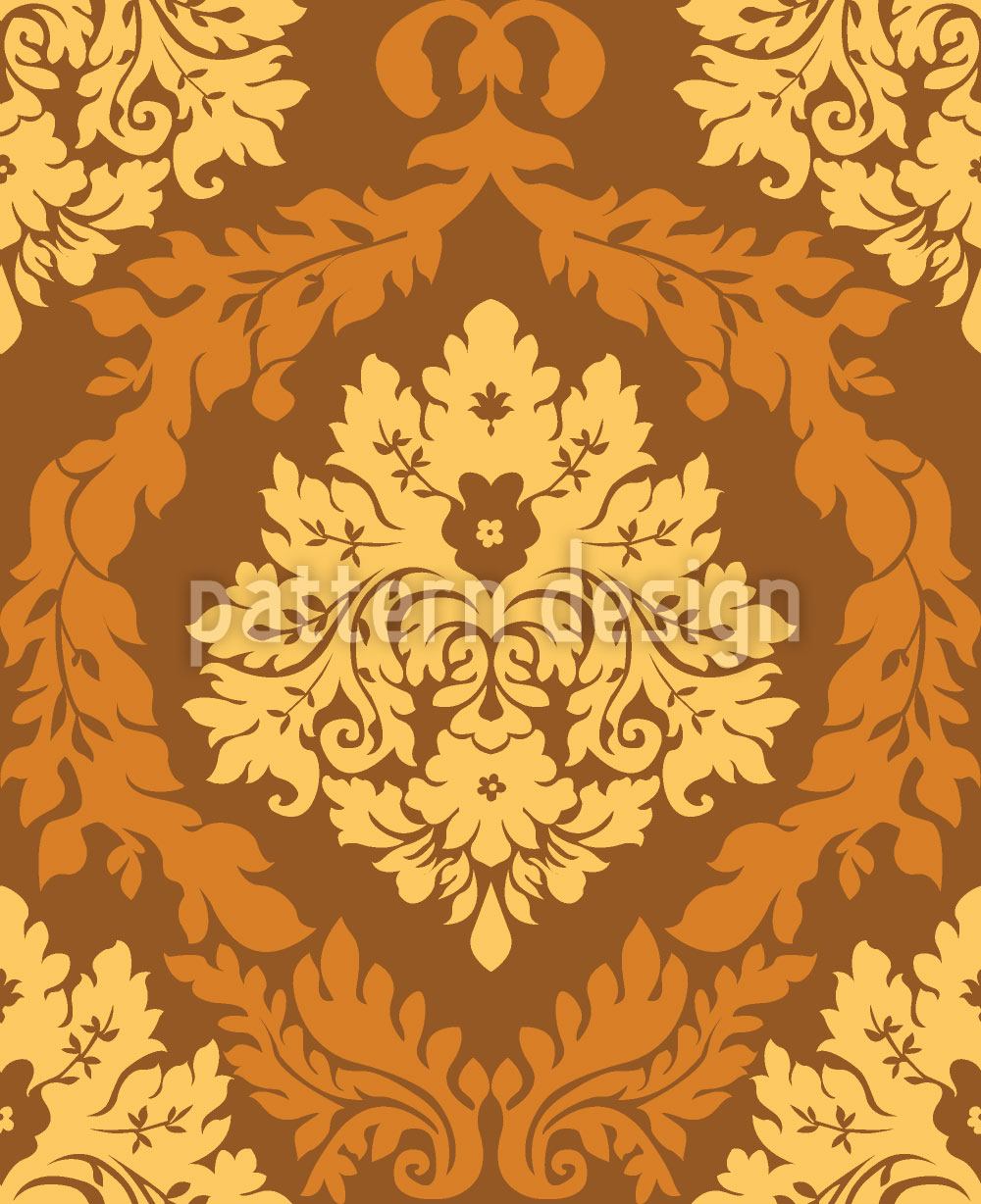 patterned-wallpaper-damask-caramel