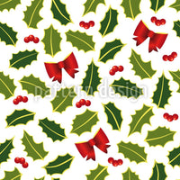 patterned-wallpaper-holly-christmas