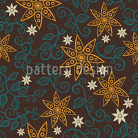 patterned-wallpaper-filigree-star-flowers