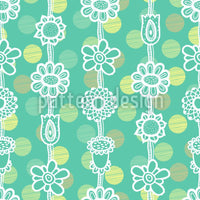 patterned-wallpaper-flower-garlands-on-dots