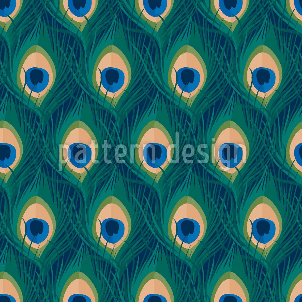 patterned-wallpaper-thousand-and-one-peacock-feathers