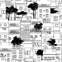 patterned-wallpaper-favela-silhouette