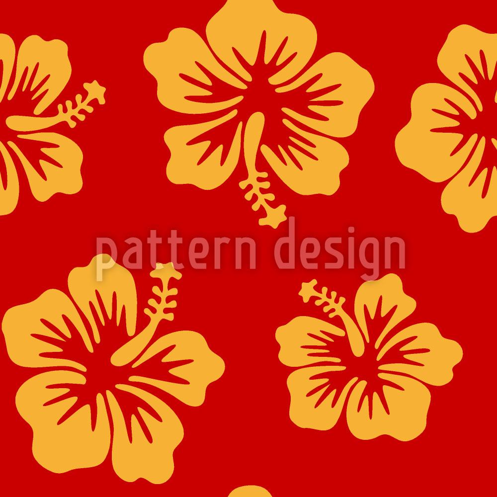 patterned-wallpaper-hibiscus-greetings-from-hawaii