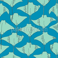 patterned-wallpaper-stingrays-in-the-ocean