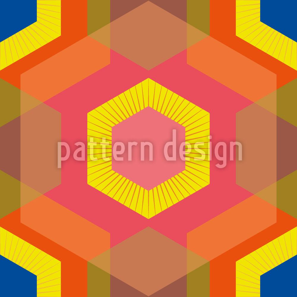 patterned-wallpaper-colorful-hexagons