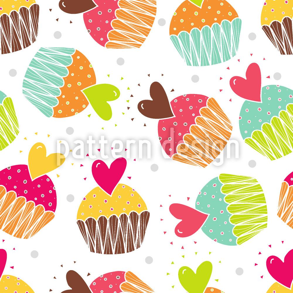 patterned-wallpaper-muffins-with-heart