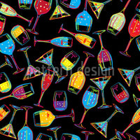 patterned-wallpaper-party-drinks