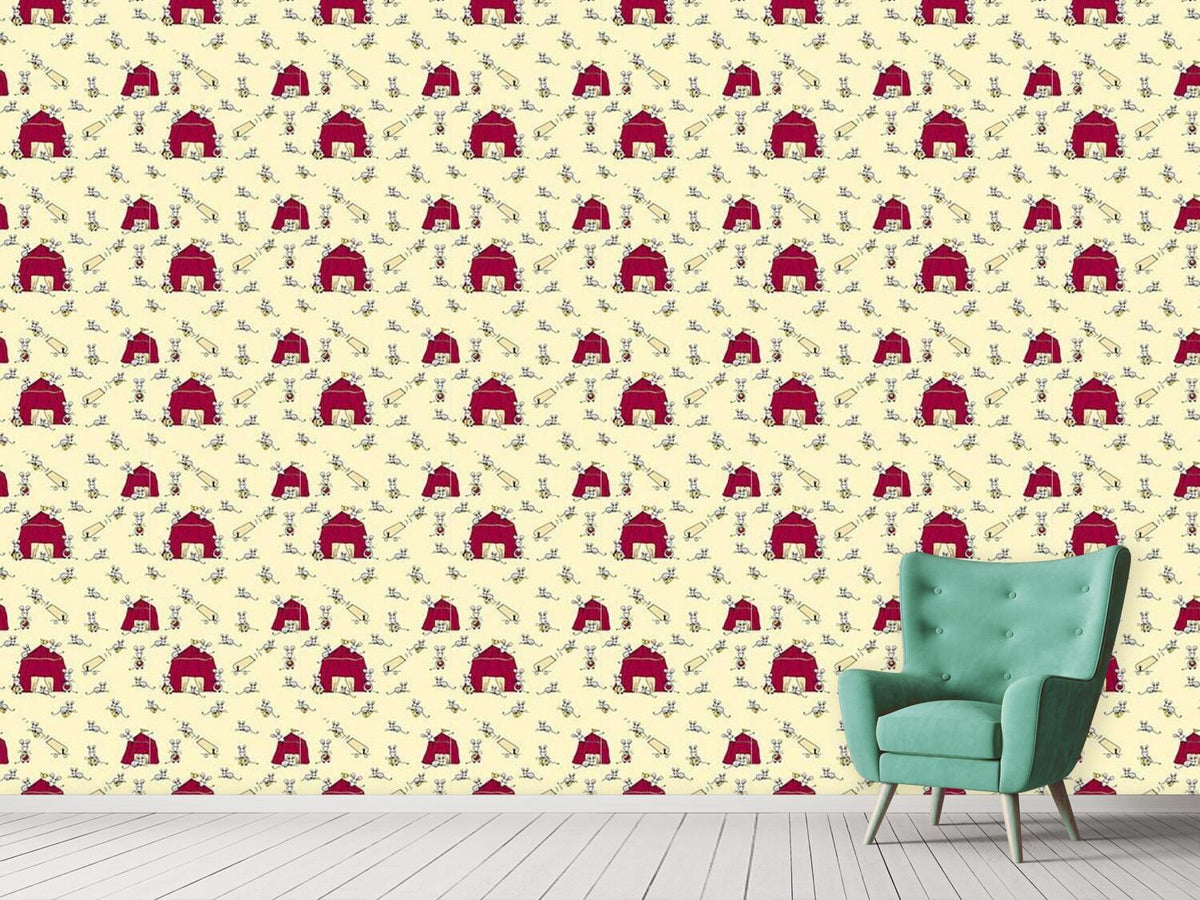 patterned-wallpaper-mouse-circus