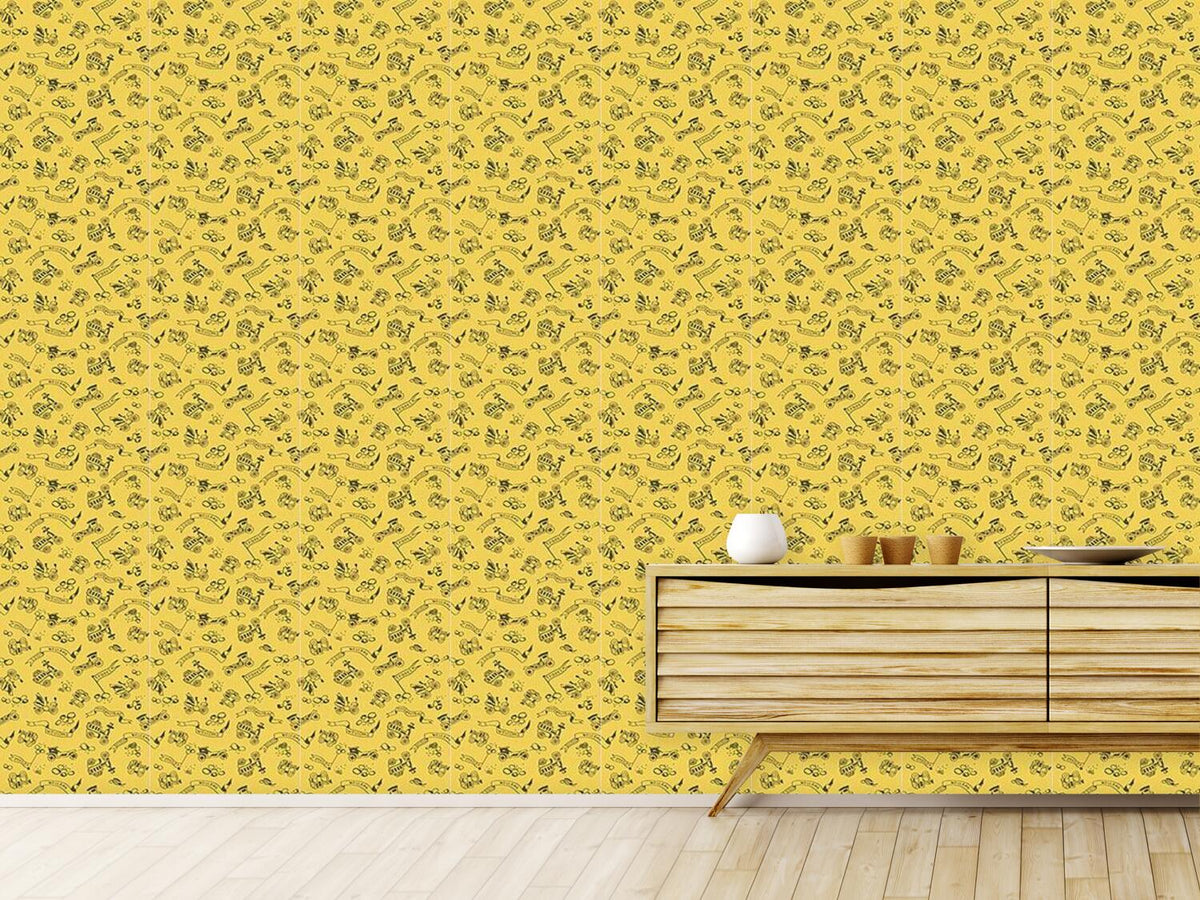 patterned-wallpaper-golden-oldies