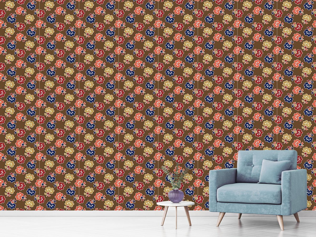 patterned-wallpaper-spiky-brown