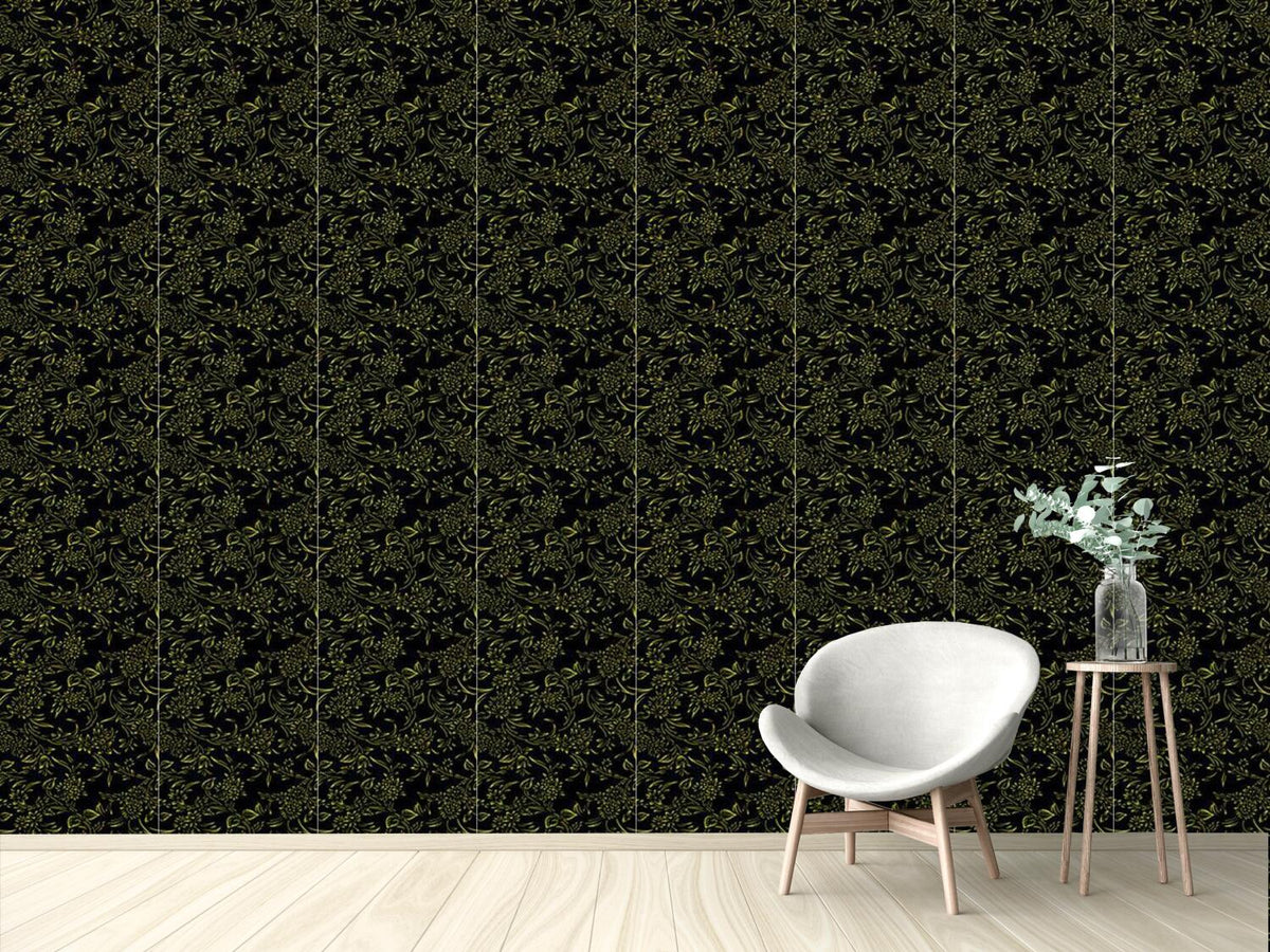 patterned-wallpaper-breakfast-in-gent-gold