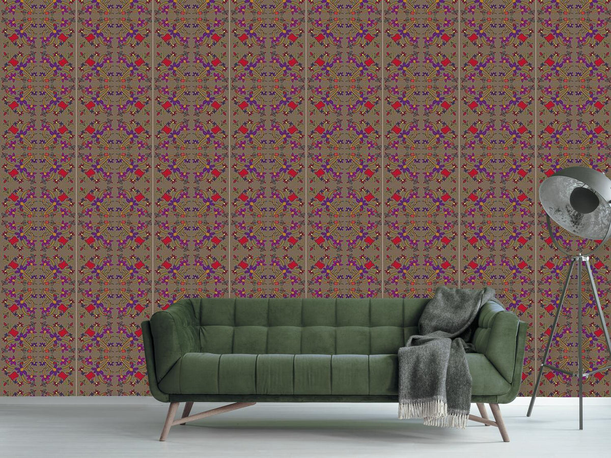 patterned-wallpaper-oriental-flowers