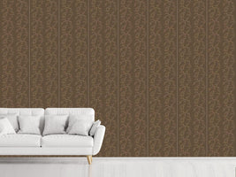 patterned-wallpaper-cinderella-brown